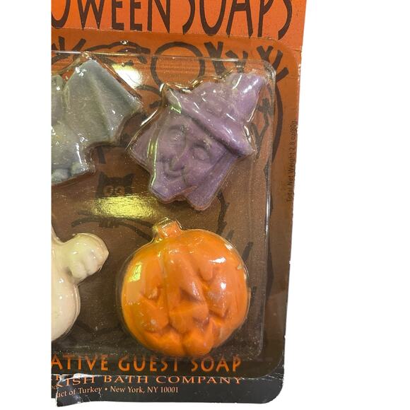 Vintage Halloween Soaps 4-Pack The Turkish Bath Company Decorative Soaps NIP - Picture 3 of 4